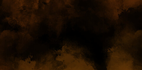 abstract cloud and vapor texture background. Black and orange smoke aquarelle smudge illustration smooth grungy smokey light red colors ink glow. orange color powder explosion	
