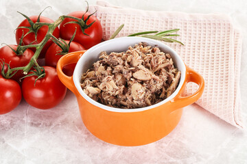 Canned tuna fish for salad