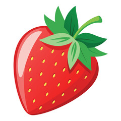 Obraz premium strawberry isolated on white background