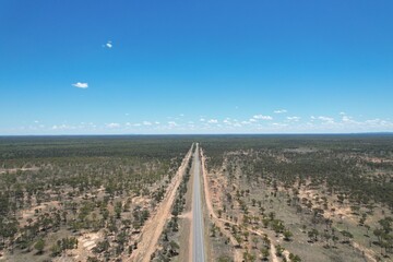 Aerial photo of Charters Towers Queensland Australia
