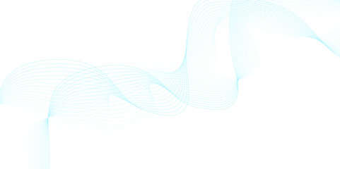 White wave curve lines banner background design. Abstract soft wave lines dynamic flowing blue light isolated background. Vector Illustration of the blue pattern of lines. stripes on white.