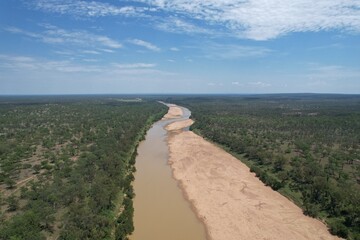 Burdekin River upstream Charters Towers Queensland Australia