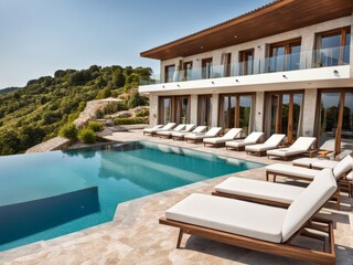 Fototapeta premium luxury swimming pool