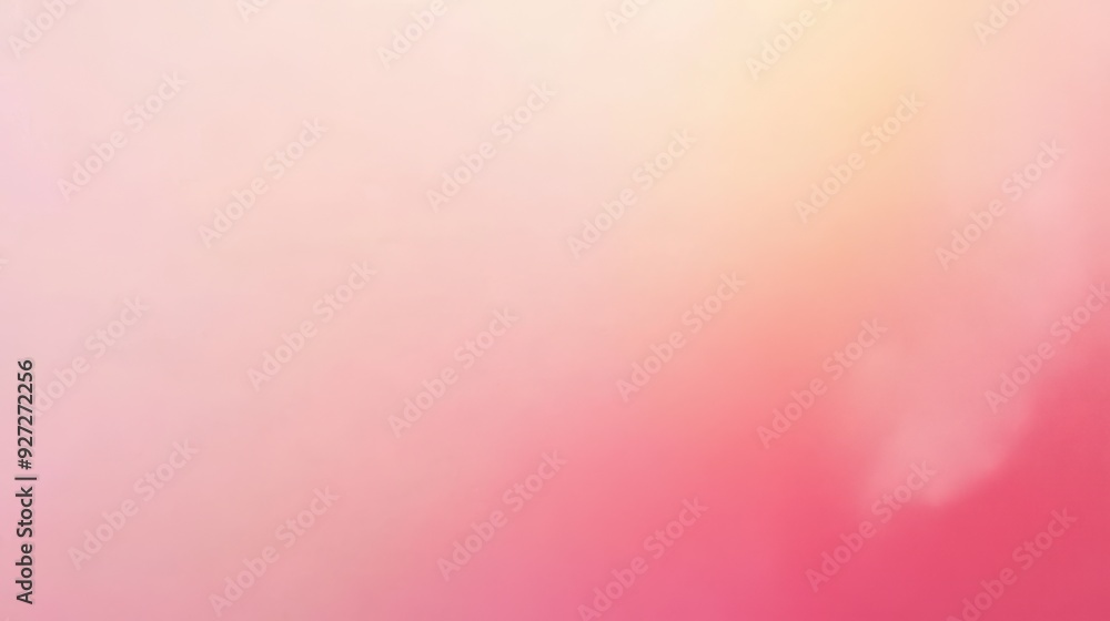 Poster a soft gradient blending pink and peach tones, creating a serene and calming background.