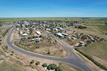 Aerial photo of Julia Creek Queensland Australia