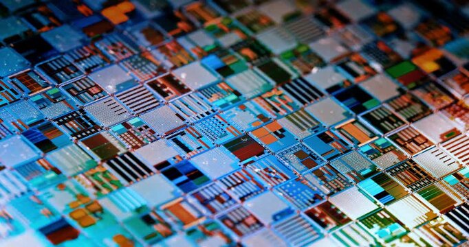 Silicon semiconductor wafer close-up. In electronics, a wafer also called a slice or substrate is a thin slice of semiconductor, a crystalline silicon, used for the fabrication of integrated circuits