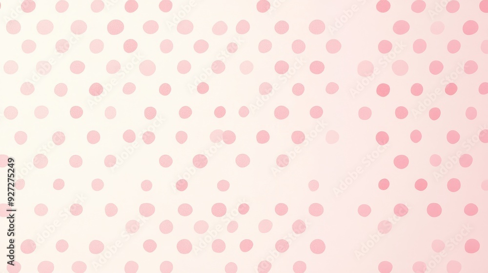 Poster a soft pink background with scattered dots, creating a gentle and playful pattern.