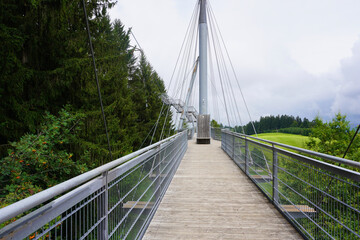 Der Skywalk Baumwipfelpfad in Scheidegg in Bayern