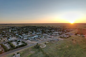 Aerial photo of Winton Queensland Australia