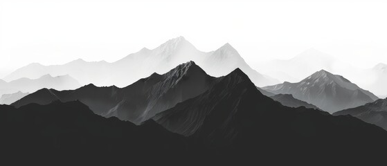 The mountains are covered in snow and are very tall