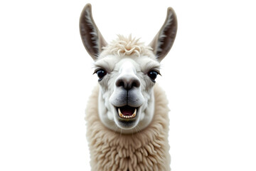 Fototapeta premium llama - Lama glama South American camelid Animal PNG