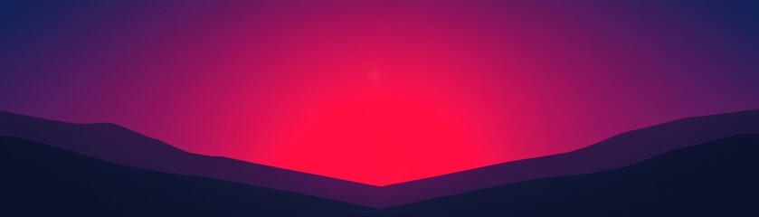 Obraz premium A tranquil gradient landscape featuring vibrant hues of purple and red, perfect for backgrounds and serene designs.