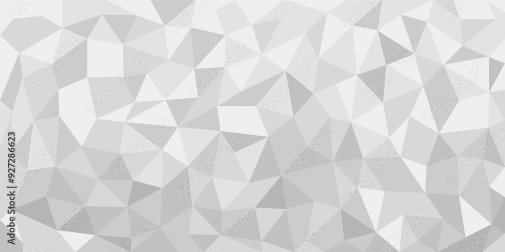 Aufkleber minimalist empty triangular white silver universal background. abstract elegant polygonal geometric 
