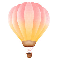 Fototapeta premium hot air balloon in pastel colors. 