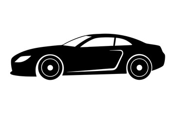 racing car vector silhouette, race car icon, car silhouette

