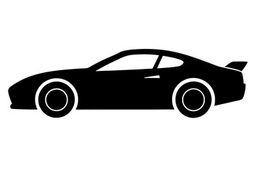 racing car vector silhouette, race car icon, car silhouette
