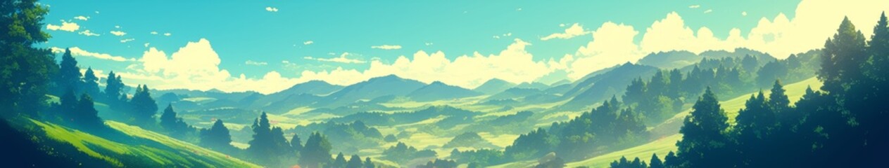 Obraz premium Cozy Girl Sipping Warm Milk Tea Amidst Snowy Mountains at Sunset: Dreamy Anime-Style 4K Wallpaper. Enchanting Winter Scene for UI, Web, and Poster Designs. Perfect for Winter Solstice, New Year, Sprin