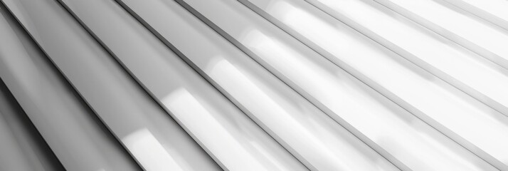 Obraz premium Three-Dimensional Gray Stripe Background. Abstract Art Design for Clean Business Banner