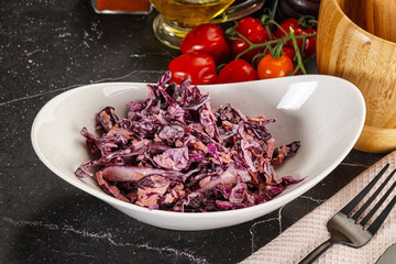 Coleslaw salad with cabbage and carrot