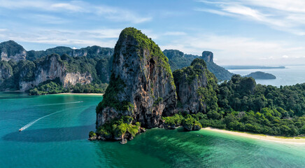 Thailand travel. Krabi tourism. Islands and beaches of the Andaman Sea. Islands of Krabi National Park