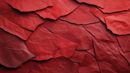 Red Leaf Abstract Texture Background