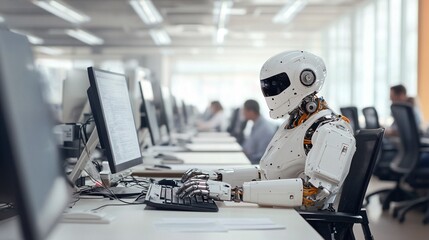 Robot Working in an Office Setting