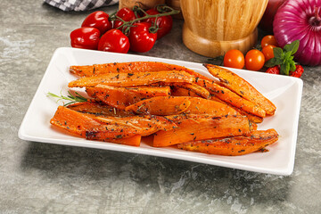 Baked batat with with spices