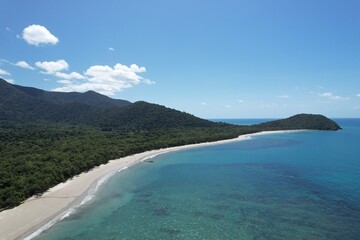 Aerial photo of Cape Tribulation Queensland Australia