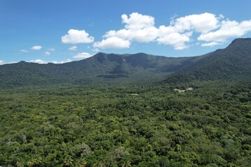 Aerial photo of Cape Tribulation Queensland Australia