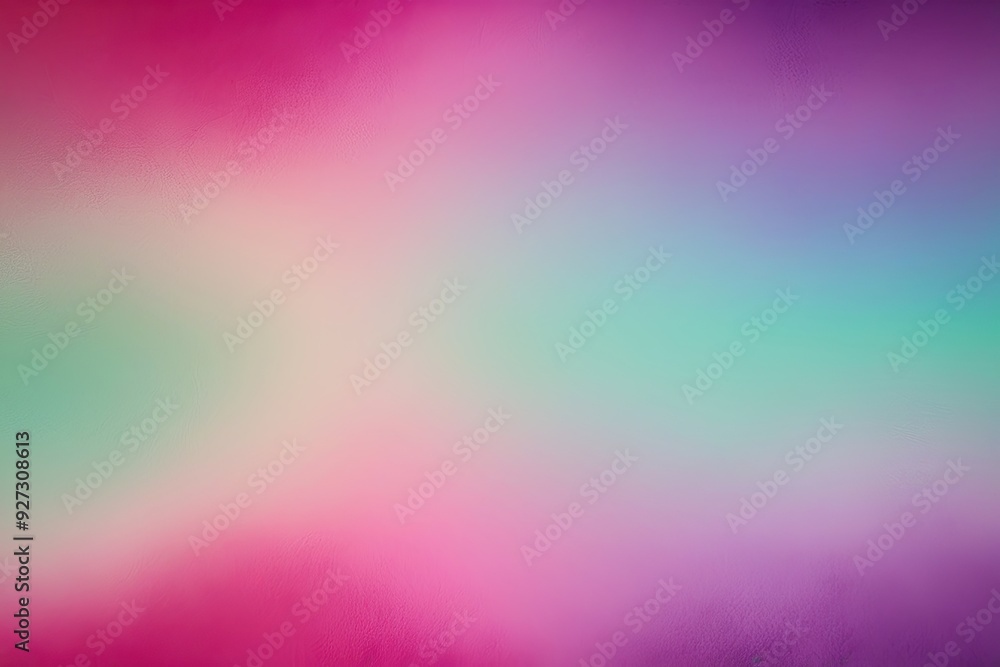 Poster vibrant soft-focus gradient background in fuchsia mint and violet with dynamic texture for summer br