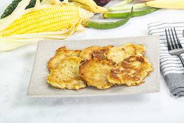 Tasty golden potato hash brown