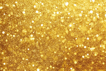 Abstract gold background with sparkling glitter texture
