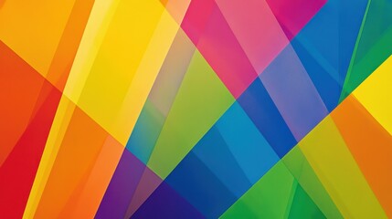 Obraz premium A vibrant abstract design featuring colorful geometric shapes and gradients.