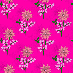 All Over Design Seamless Pattern Best Background Digital Print Textile