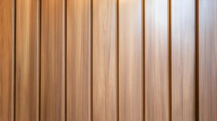 Fototapeta premium Natural wood paneling in warm tones, showcasing the texture and grain of the material