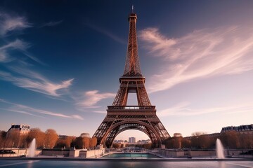 Eye-Catching Digital Art of the Eiffel Tower in Paris France