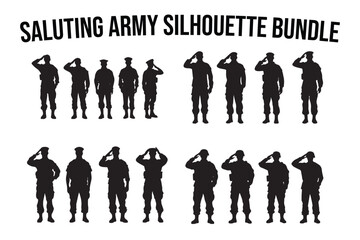 Saluting Army Silhouette Bundle,
Military Salute Bundle,
Army Silhouette Collection,
Soldier Salute Silhouettes,
Army Tribute Bundle,
Military Salute Art,
Saluting Soldier Set,
Army Silhouette Set,
