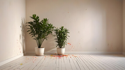 Fototapeta premium empty scene to use in interior designs and mockups 
