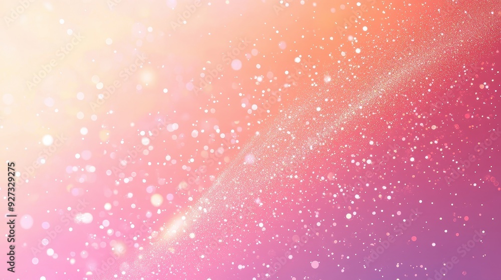 Poster a vibrant gradient background with sparkling particles, ideal for digital designs.