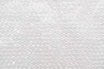 close up of polyethylene bubble wrap used to pack and ship fragile items in boxes.