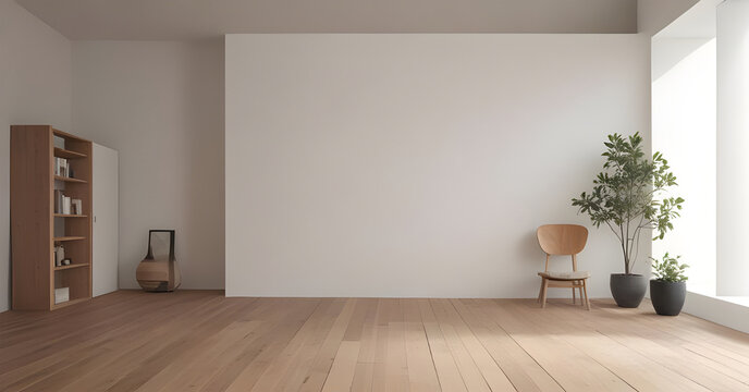 empty scene to use in interior designs and mockups