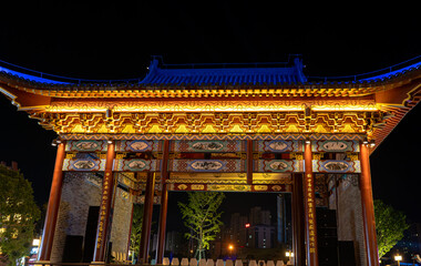 Fototapeta premium chinese temple at night