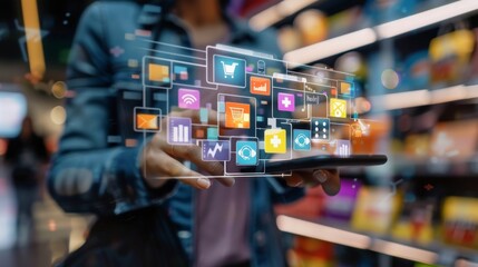 Digital marketing commerce online sale concept Strategies and Goal