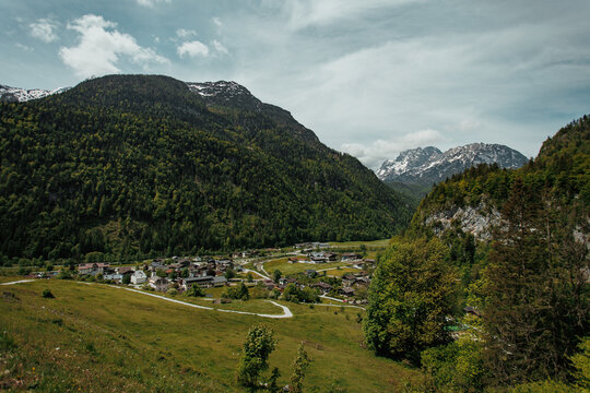 landscape with mountains and sky
