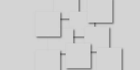 Square pattern on banner with shadow. Abstract  color geometric background with copy space. Modern and minimal concept. You can use for cover, poster, banner web.
