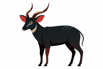 saola vector style on a white background