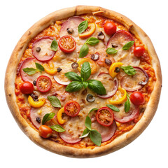 Pizza isolated on transparent background