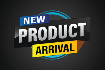 New product arrival tag icon logo sign symbol Banner design template for marketing. Special offer promotion retail. background banner modern graphic design for advertising store shop, online store

