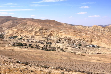 Abandoned village and landscape around near Montreal, Shobak, Dana Nature Reserve, Jordan