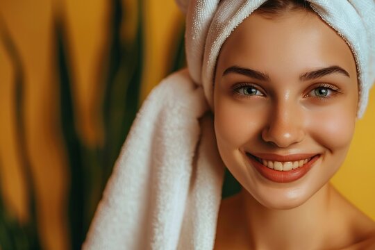 how to tie towel on head